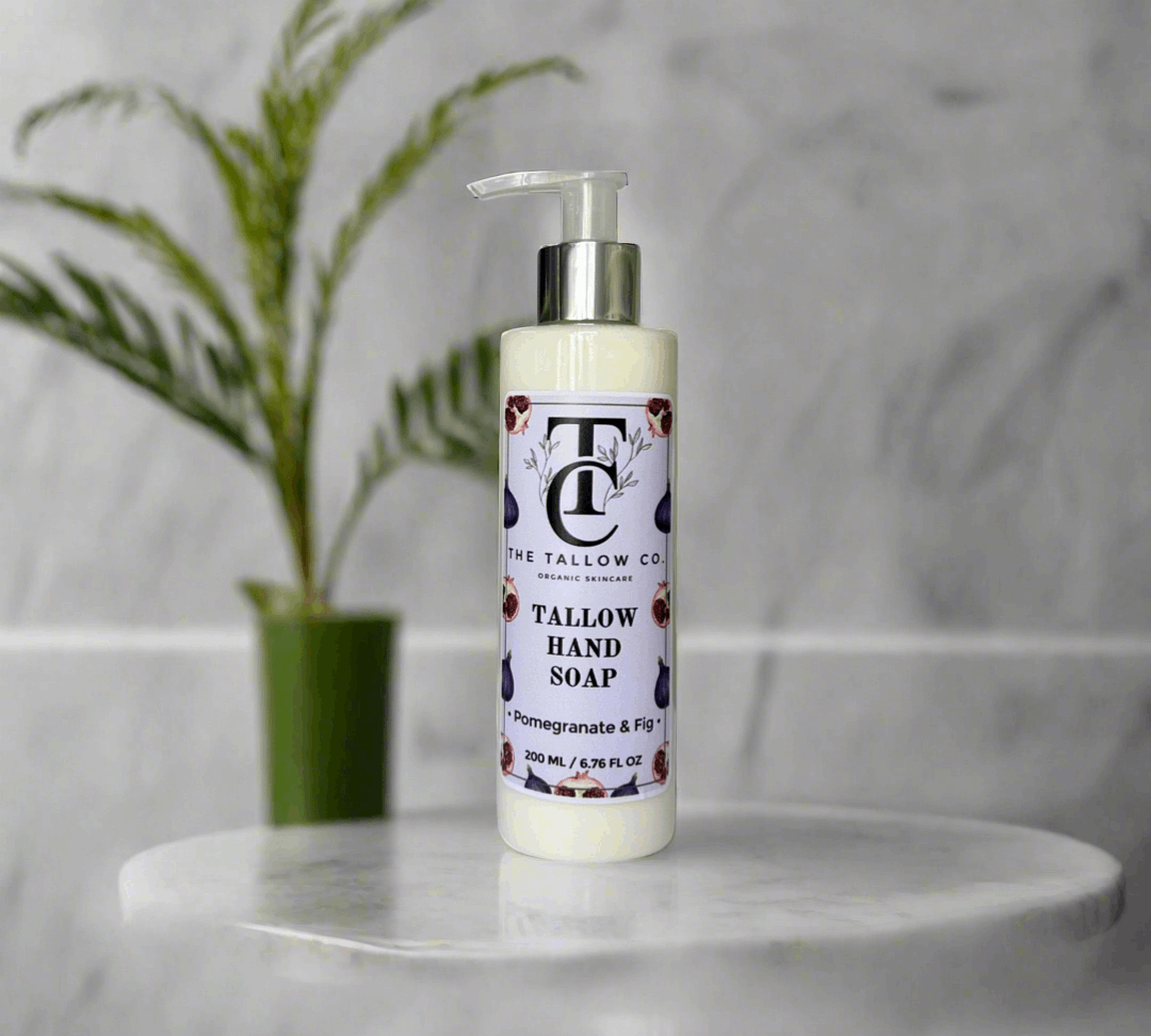 Creamy Tallow Liquid Hand Soap - Pomegranate & Fig