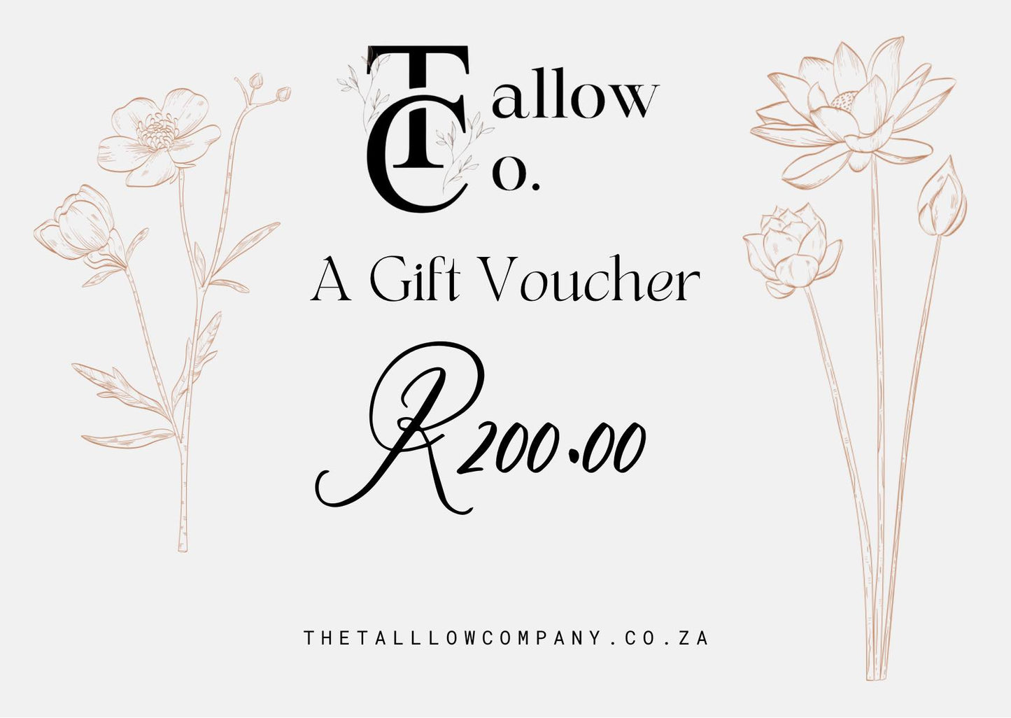 R200 Gift Card | The Tallow Co.