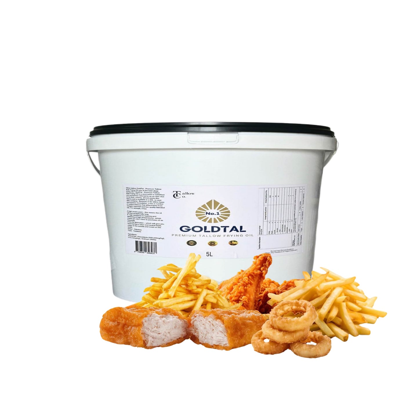 GoldTal - 5 L Premium Tallow Frying Oil - The Tallow Co.