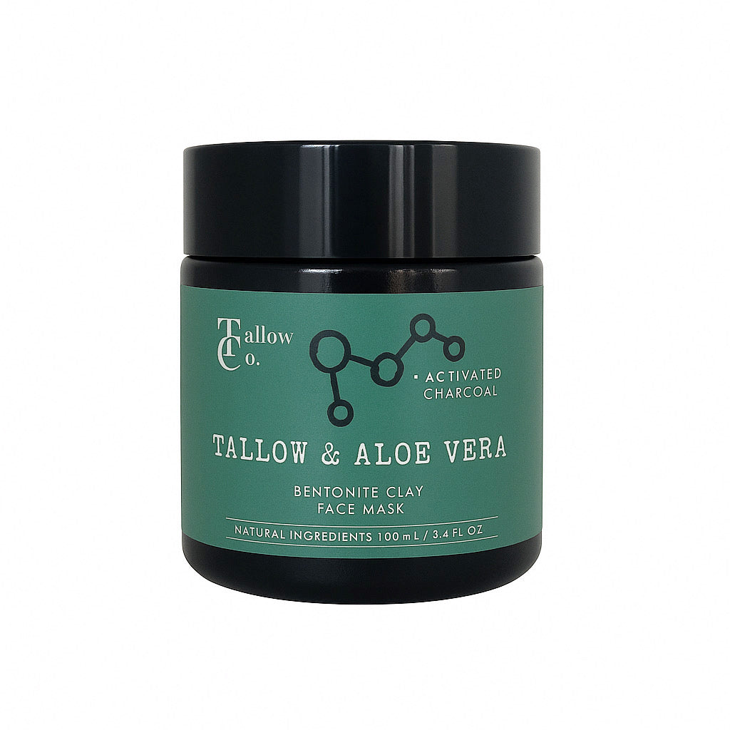 The Tallow Co. Tallow & Aloe Vera with bentonite clay face mask