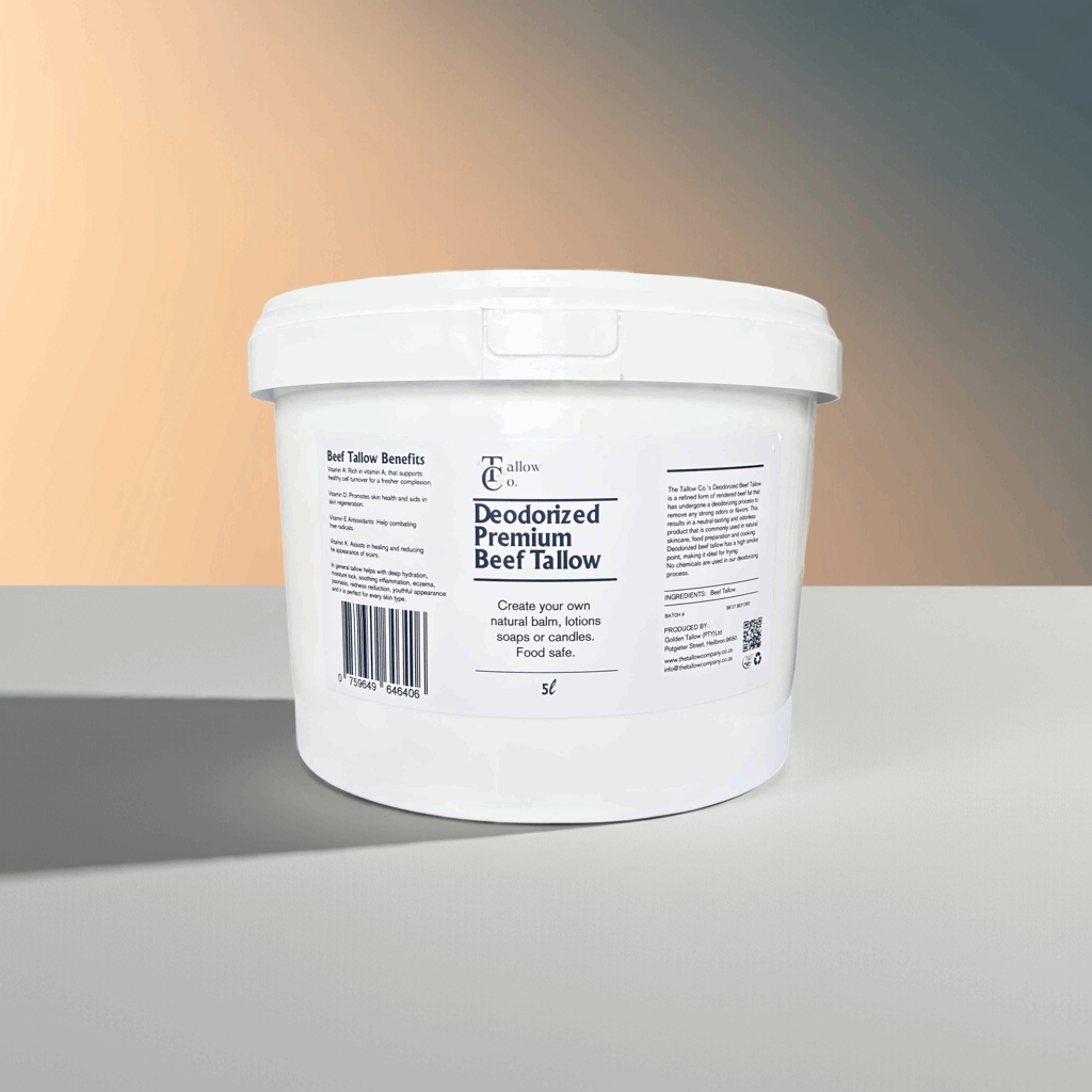 Premium Skincare Beef Tallow 5L - Deodorized