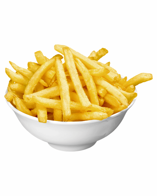 Golden crisp fries fried in beef tallow