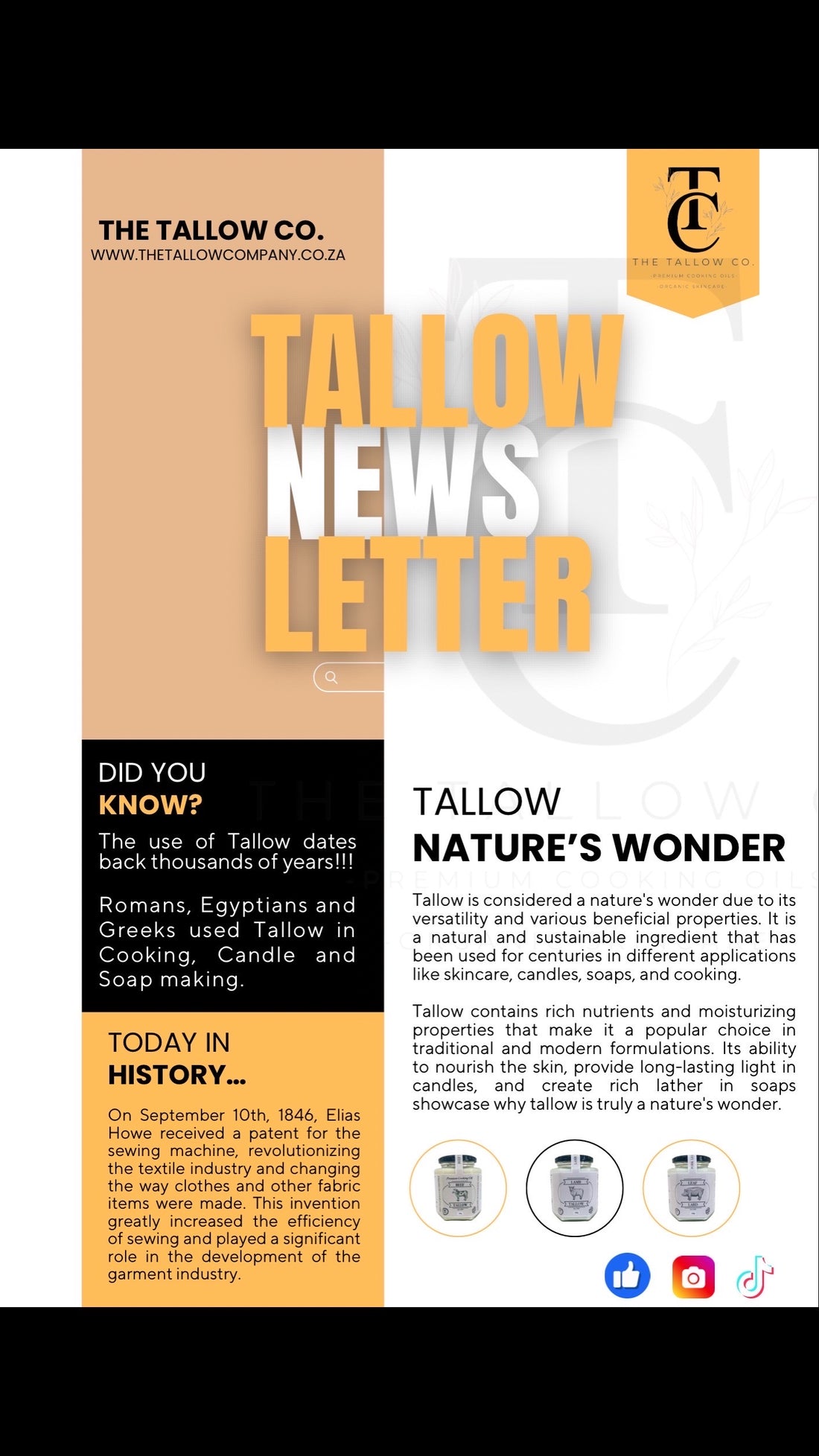 Wednesday News - Tallow: Nature's Wonder - The Tallow Co.