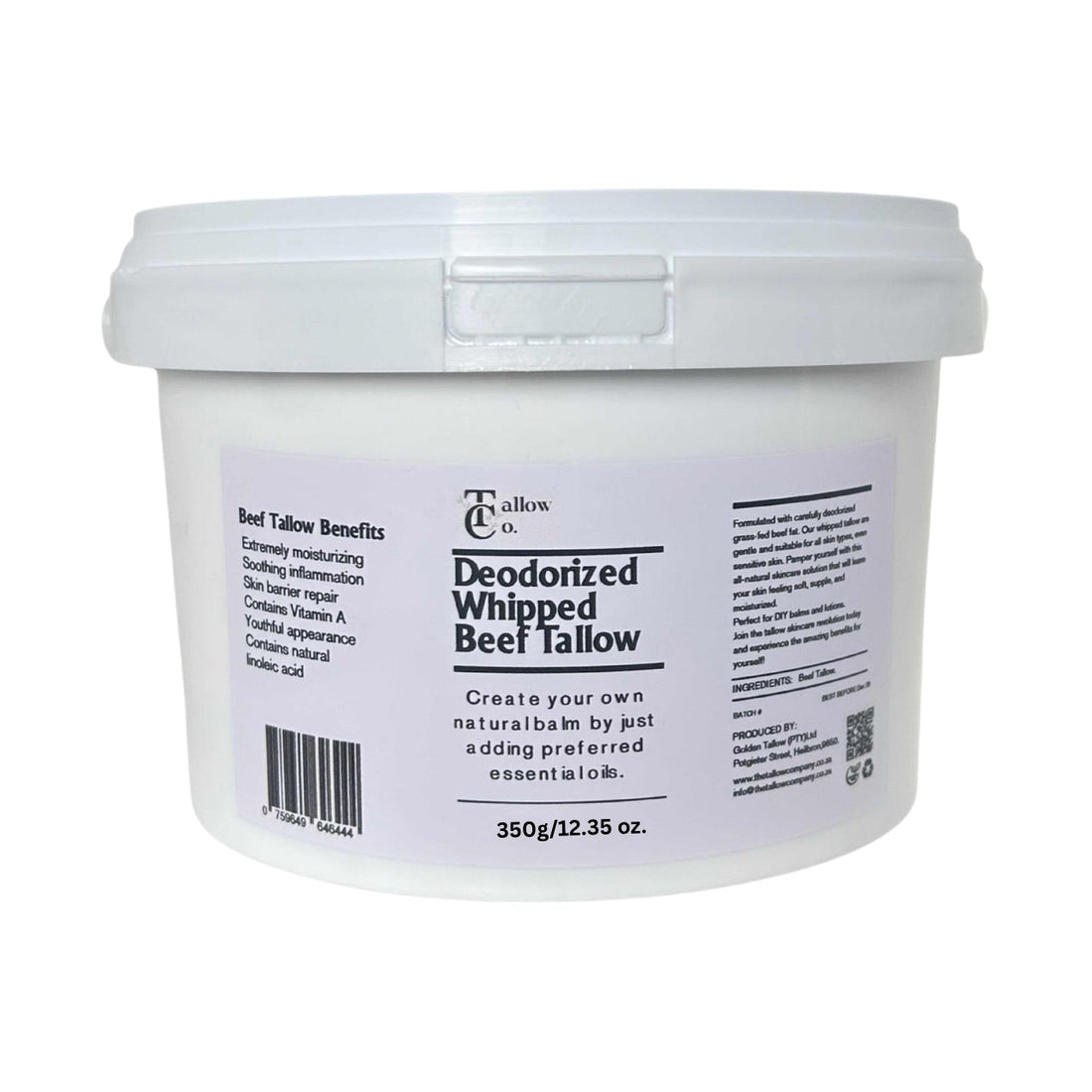 Whipped beef tallow moisturiser for skin by The Tallow Co.