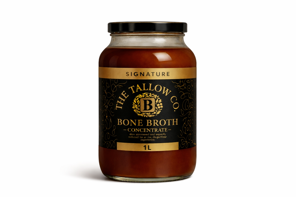 Bone Broth Concentrate 1L | Grass-Fed & Collagen-Rich | The Tallow Co.