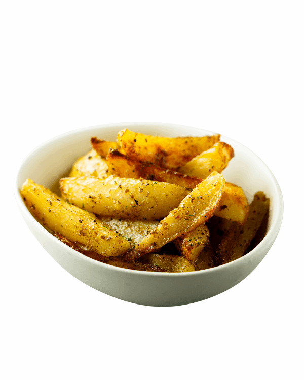 Grilled potato with tallow