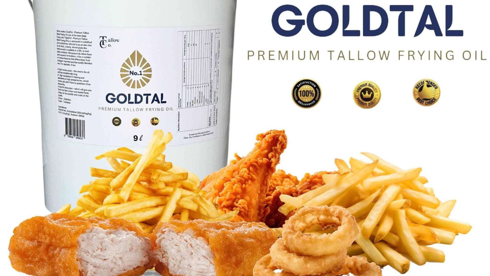 The Tallow Co. Premium Beef Tallow Cooking Oil