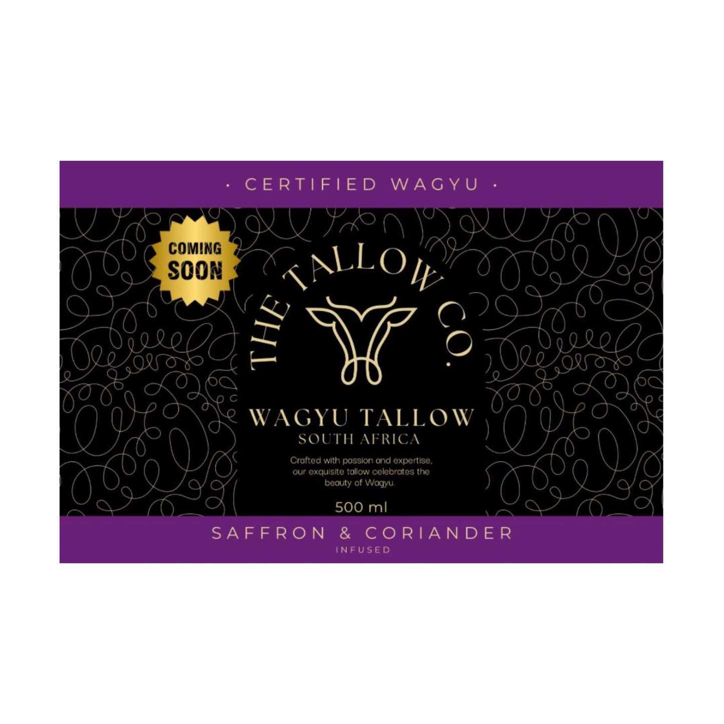 Saffron & Coriander Infused Wagyu Tallow 500ml - The Tallow Co.