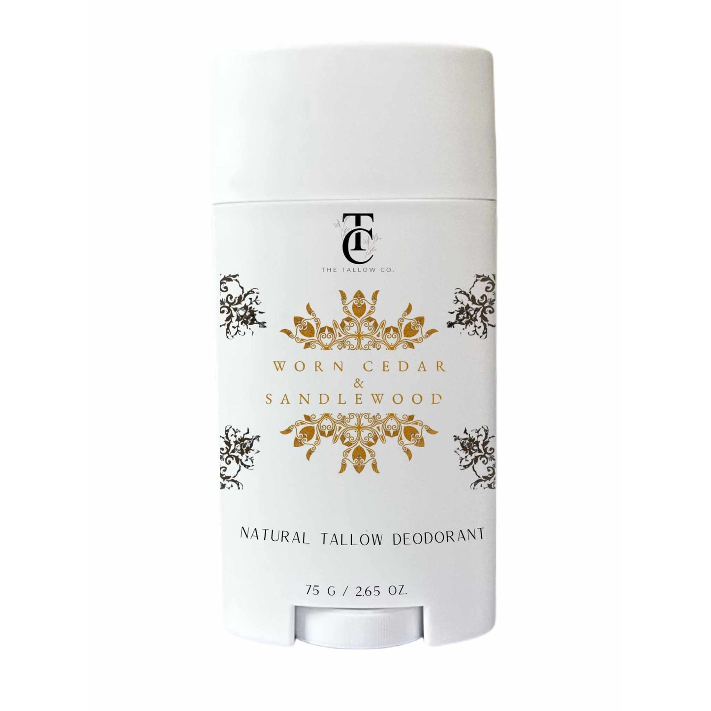 The Tallow Co. Natural Tallow Deodorant Worn Cedar & Sandalwood