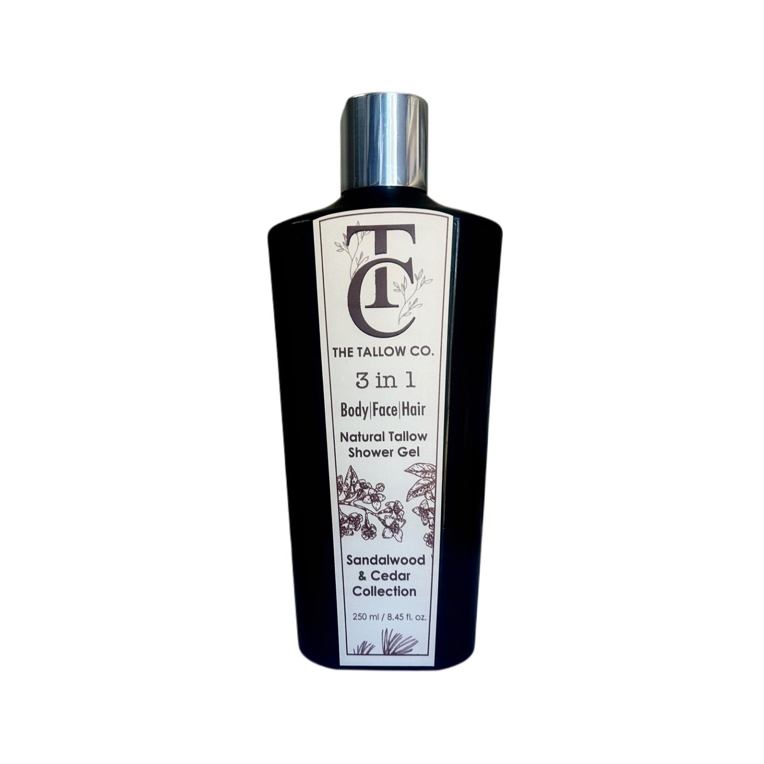 The Tallow Co. 3 in 1 Shower Gel Sandalwood & Cedar Collection 