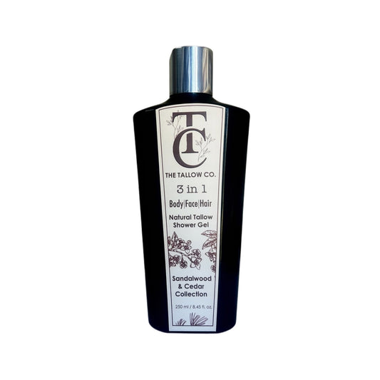 The Tallow Co. 3 in 1 Shower Gel Sandalwood & Cedar Collection 