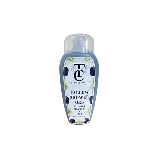 The Tallow Co. activated charcoal & peppermint tallow shower gel