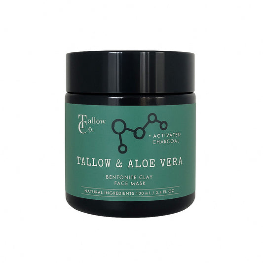 The Tallow Co. Tallow & Aloe Vera with bentonite clay face mask
