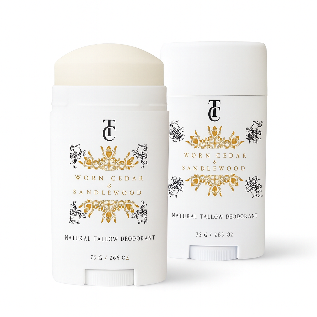 The tallow co cedar and sandalwood aluminum-free deodorant