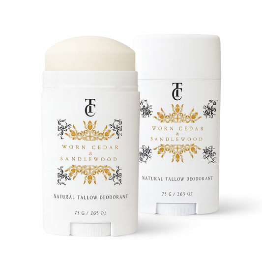 The tallow co cedar and sandalwood aluminum-free deodorant