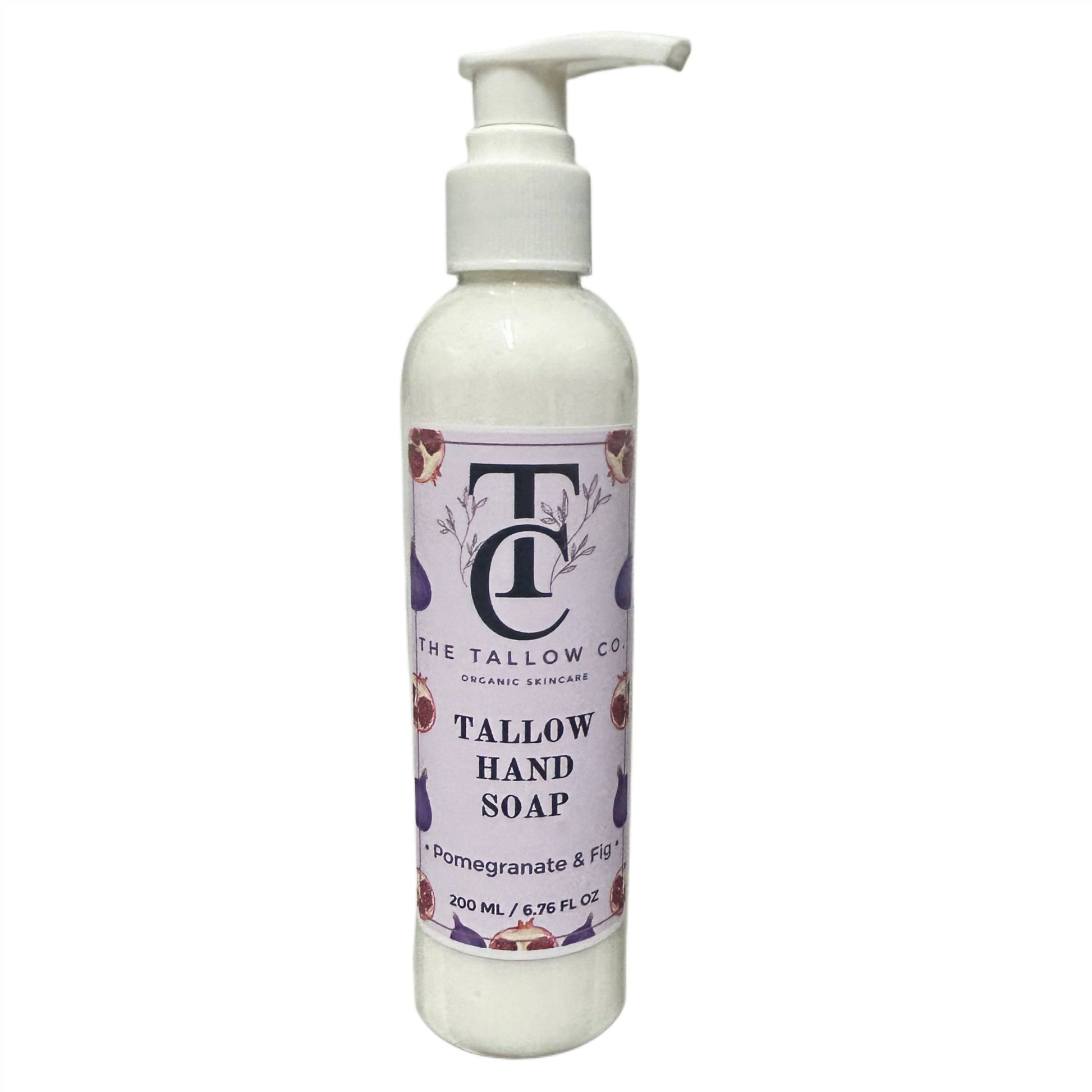 Tallow Liquid Hand Soap - Pomegranate & Fig