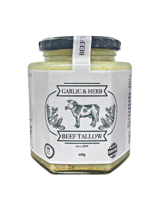 Premium Beef Tallow Garlic & Herb