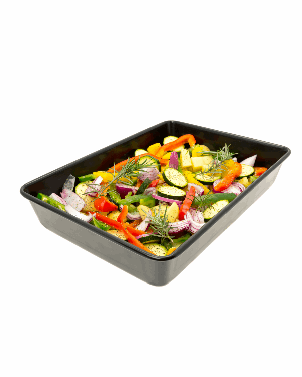 Roasted veggies with lamb tallow